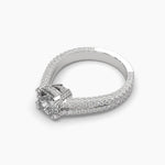 2 Carat Solitaire Diamond Cushioned Comfort Ring