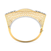 Pear Diamond Gold Cuff