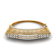 Pear Diamond Gold Cuff