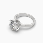 3 Carat Brilliant Solitaire Round Diamond Ring