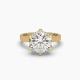 3 Carat Brilliant Solitaire Round Diamond Ring