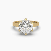3 Carat Brilliant Solitaire Round Diamond Ring