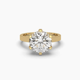 3 Carat Brilliant Solitaire Round Diamond Ring