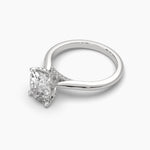 3 Carat Cushion Fancy Shape Solitaire Diamond Ring