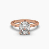 3 Carat Cushion Fancy Shape Solitaire Diamond Ring