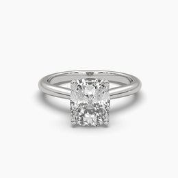 3 Carat Cushion Fancy Shape Solitaire Diamond Ring