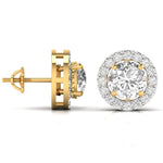 3.5 Carat Each Round Solitaire Diamonds Earring