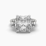 3.5 Carat Solitaire Diamond Emerald Empress Ring
