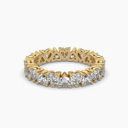 Modern Heart Shape Diamond Band