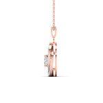 2 Carat Diamond Halo Gold Pendant