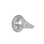 3 Carat Oval Lab Grown Diamond Engagement Ring