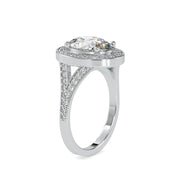 3 Carat Oval Lab Grown Diamond Engagement Ring