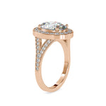 3 Carat Oval Lab Grown Diamond Engagement Ring