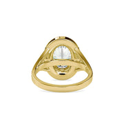 3 Carat Oval Lab Grown Diamond Engagement Ring