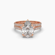 3 Carat Pear Diamond Solitaire Ring