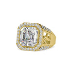 3 Carat Radiant Cut Halo Engagement Ring