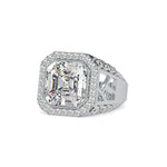 3 Carat Radiant Cut Halo Engagement Ring