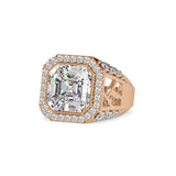 3 Carat Radiant Cut Halo Engagement Ring
