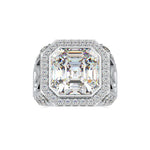 3 Carat Radiant Cut Halo Engagement Ring