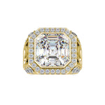 3 Carat Radiant Cut Halo Engagement Ring
