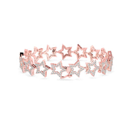 Diamond Star-Link Chain Bracelet