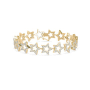 Diamond Star-Link Chain Bracelet