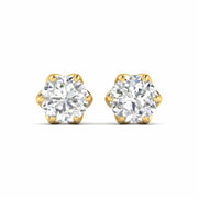 4 Carat Each Camellia Diamond Studs
