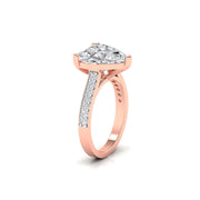 5 Carat Centre Solitaire Heart Diamond Ring