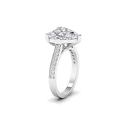 5 Carat Centre Solitaire Heart Diamond Ring