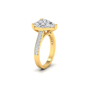 5 Carat Centre Solitaire Heart Diamond Ring