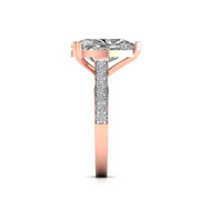 5 Carat Centre Solitaire Heart Diamond Ring