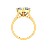 5 Carat Centre Solitaire Heart Diamond Ring