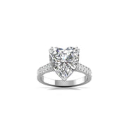 5 Carat Centre Solitaire Heart Diamond Ring