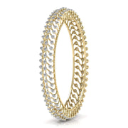 Round Cut Diamond Bangle Pair