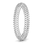 Round Cut Diamond Bangle Pair