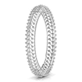 Round Cut Diamond Bangle Pair