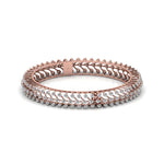 Round Cut Diamond Bangle Pair