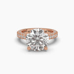 5 Carat Solitaire Round Diamond Dynasty Ring