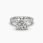 5 Carat Solitaire Round Diamond Dynasty Ring