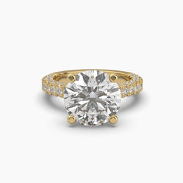 5 Carat Solitaire Round Diamond Dynasty Ring