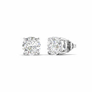 5 Carat Each Round Diamonds Solitaire Studs