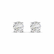 5 Carat Each Round Diamonds Solitaire Studs