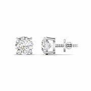 5 Carat Each Round Diamonds Solitaire Studs