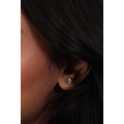 5 Carat Each Round Diamonds Solitaire Studs