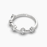 5 Round Cut Diamond Adjustable Ring