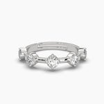 5 Round Cut Diamond Adjustable Ring