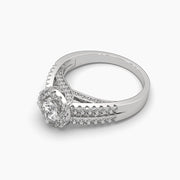 Round Cut Centre Solitaire Diamond Ring
