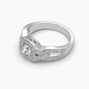 Round Diamond Centre Solitaire Ring