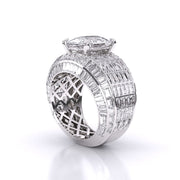 6 Carat Solitaire Cushion Diamond Ring