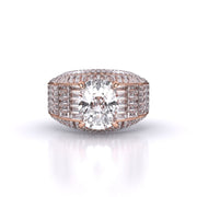 6 Carat Solitaire Cushion Diamond Ring